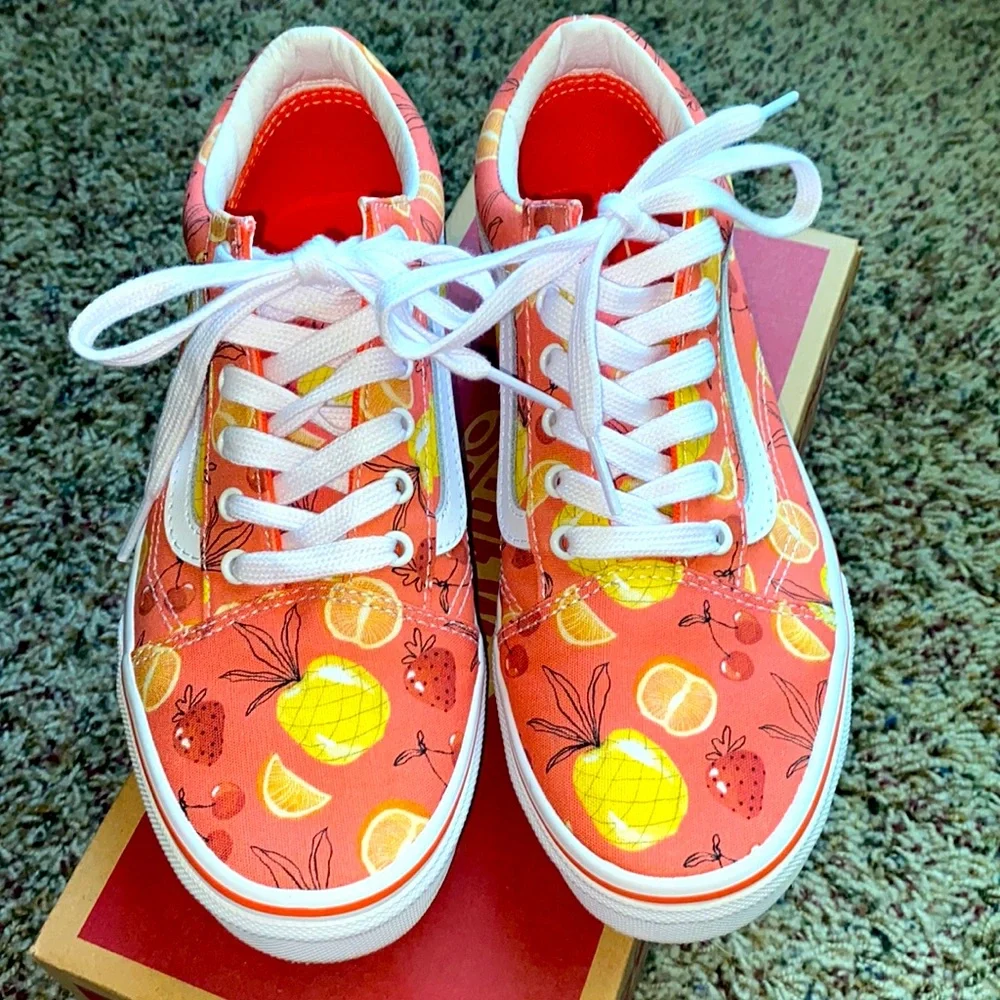 Old skool fruity coral Vans - Picture 2 of 6